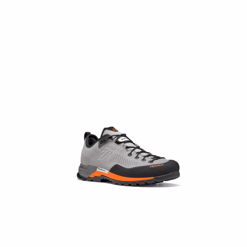 Pánska nízka turistická celokožená obuv TECNICA Sulfur Ms, soft grey ultra orange