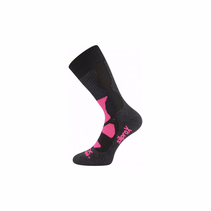 Dámske turistické ponožky VOXX Etrex-Black Pink