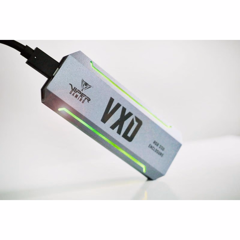 Patriot VXD externý box USB 3.2 M.2 NVMe SSD RGB