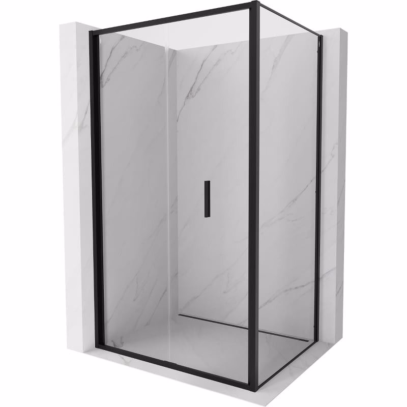MEXEN/S - Exo sprchovací kút skladacie dvere 70 x 95, transparent, čierna 816-070-095-70-00