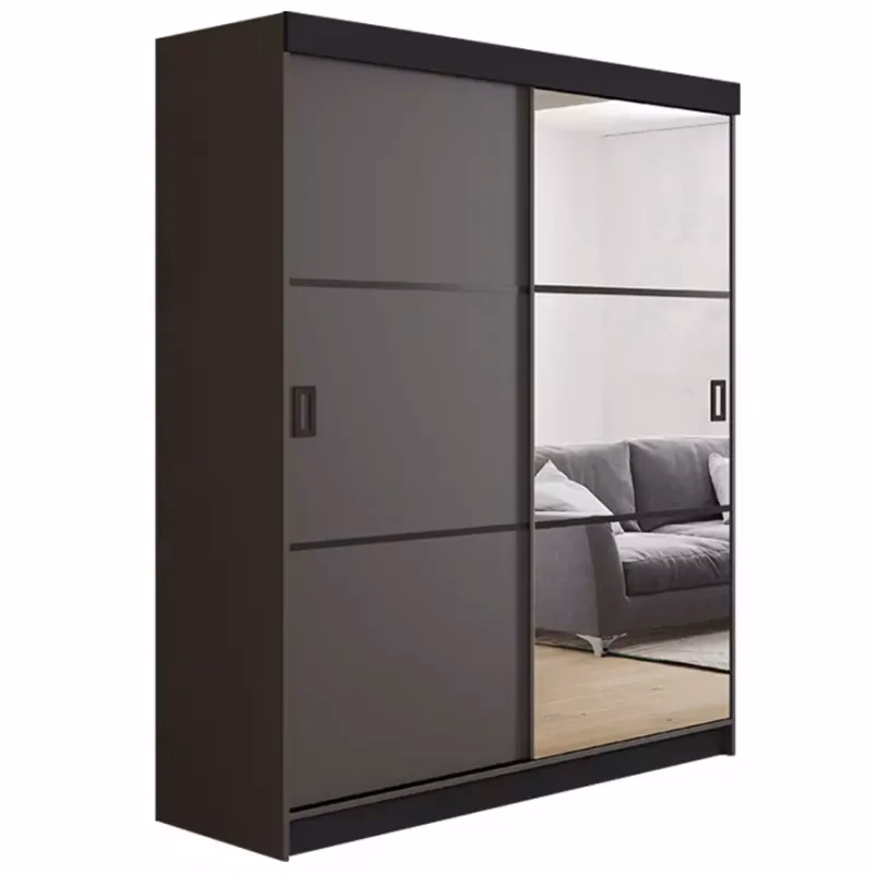 Skriňa Retro 138 3L grafit/ Dvierka grafit