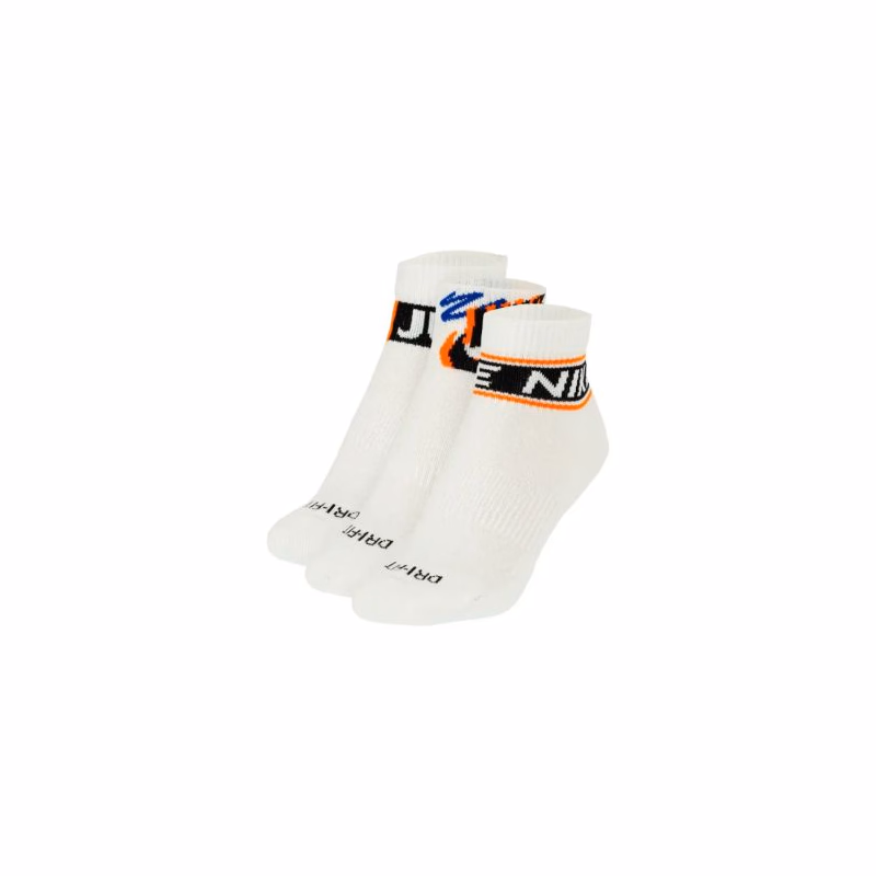 Ponožky NIKE 3 PACK-U NK ED PLS ANKLE 3P SPORT 144 WHITE