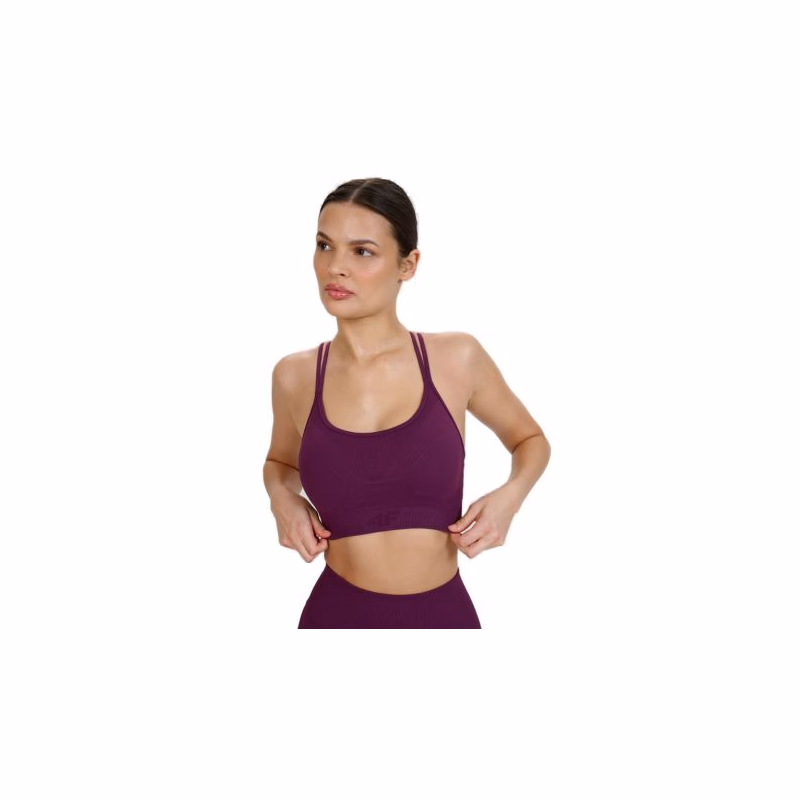 Dámska tréningová športová podprsenka 4F SPORT BRA F166-50S-DARK VIOLET