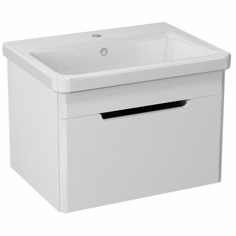 SAPHO - ELLA umývadlová skrinka 56,5x39x43cm s umývadlom CITY, biela (70060) EL060-3030-01