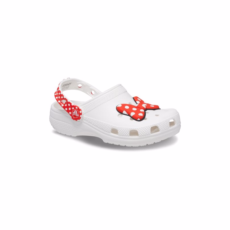 Dievčenské kroksy (rekreačná obuv) CROCS Disney Minnie Mouse Classic Clog T white red