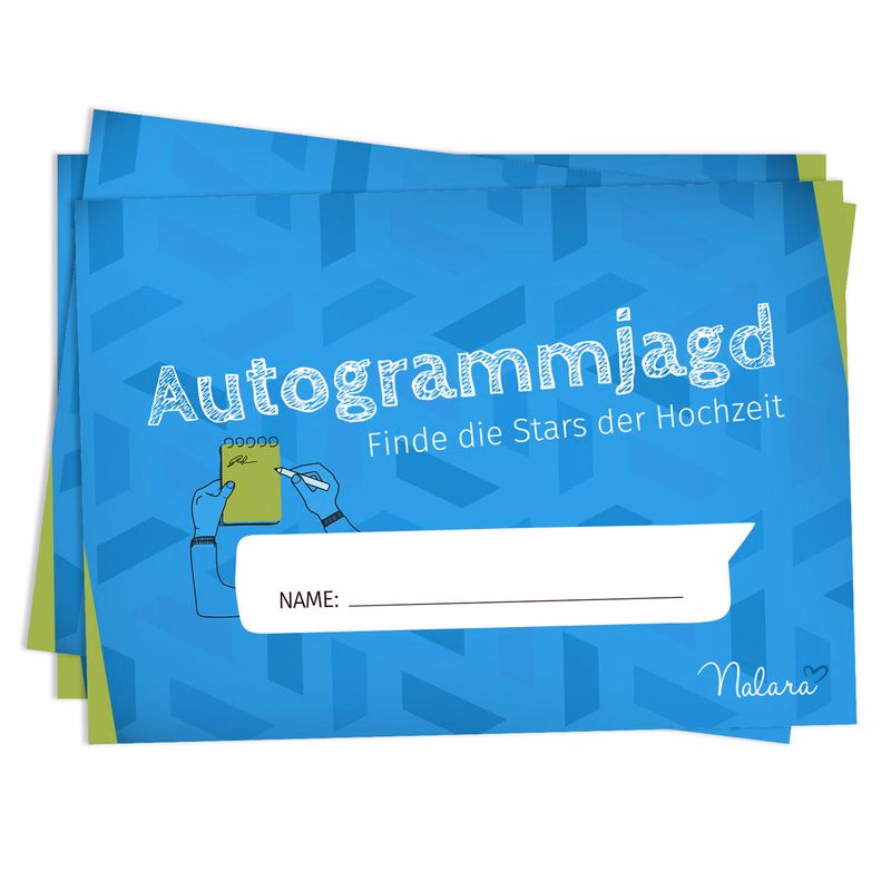 Spielehelden Lov na autogramy 10 otázok o vlastnostiach 50 ks. DIN A5 hravá potlač