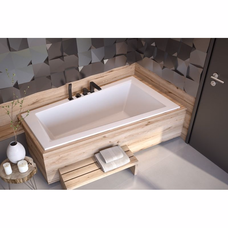BESCO - Asymetrická vaňa INTIMA SLIM - Nožičky k vani - Bez nožičiek, Rozmer vane - 150 × 85 cm, Spôsob prevedenia - Pravé VANINTI15SLIMP