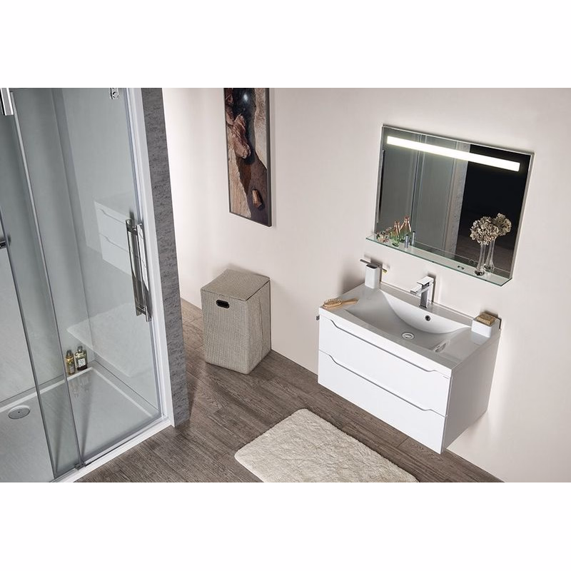 SAPHO - Kúpeľňový set WAVE 80, biela KSET-047