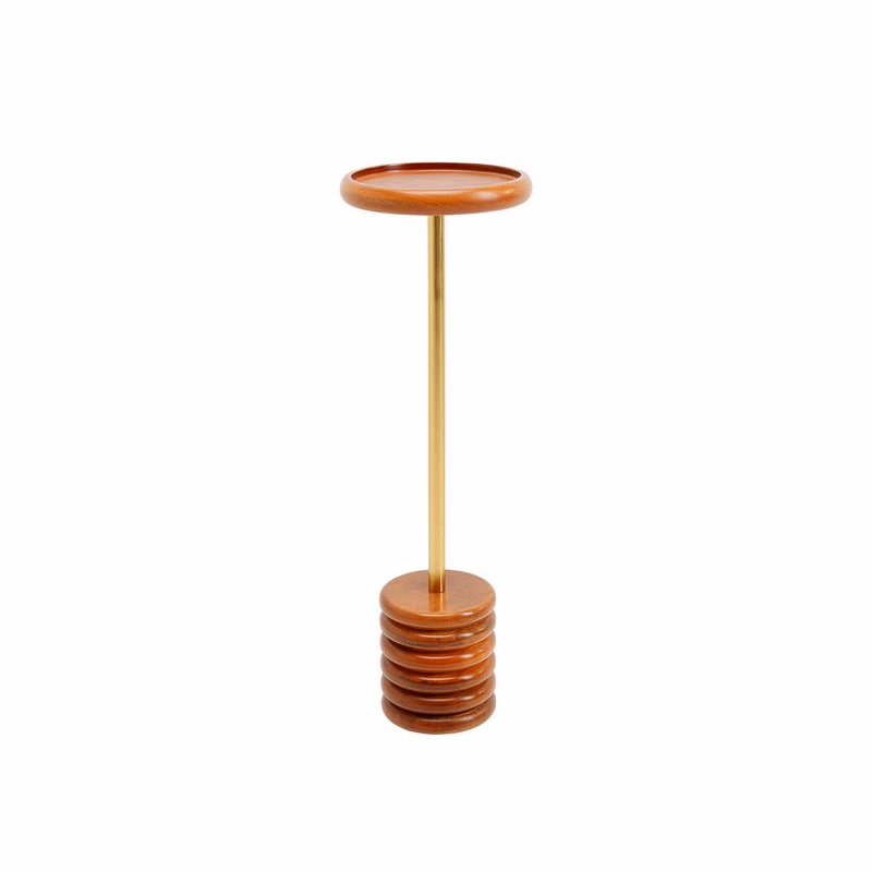 Fredo príručný stolík hnedý Ø20 cm