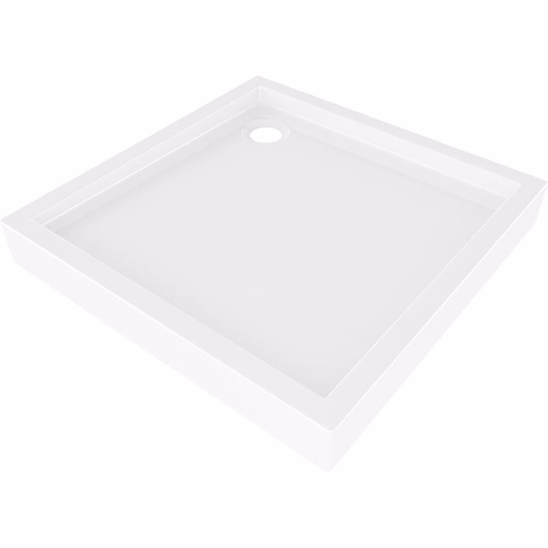 MEXEN - Flow+ Sprchová vanička štvorcová 90 x 90, biela lesk 46S109090H