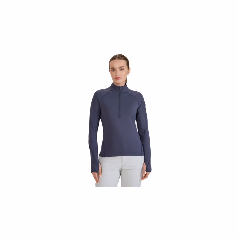 Dámska turistická mikina s 1 2 zipsom 4F SWEATSHIRT FNK-WSS25TFSWF476-22S-ANTHRACITE