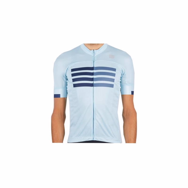 Pánsky cyklistický dres s krátkym rukávom SPORTFUL Wire jersey, blue sky blue blue sea
