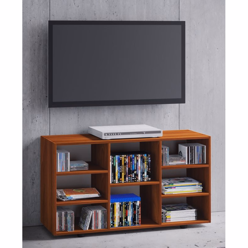 TV nábytok VCM "Folas XL s kolieskami" Čierny