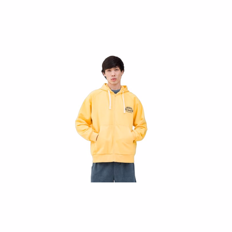 Pánska mikina so zipsom 4F SWEATSHIRT-WSS24TSWSM1029-71S-YELLOW