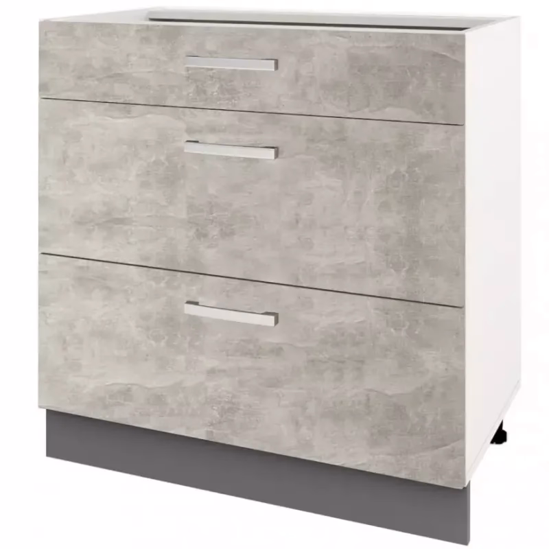 Skrinka do kuchyne Charlotte 60lcdr Grey Graphite/Light Atelier