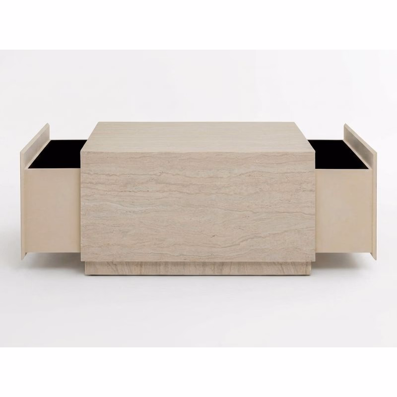 Konferenčný stolík Travertino Trunk 80x60cm