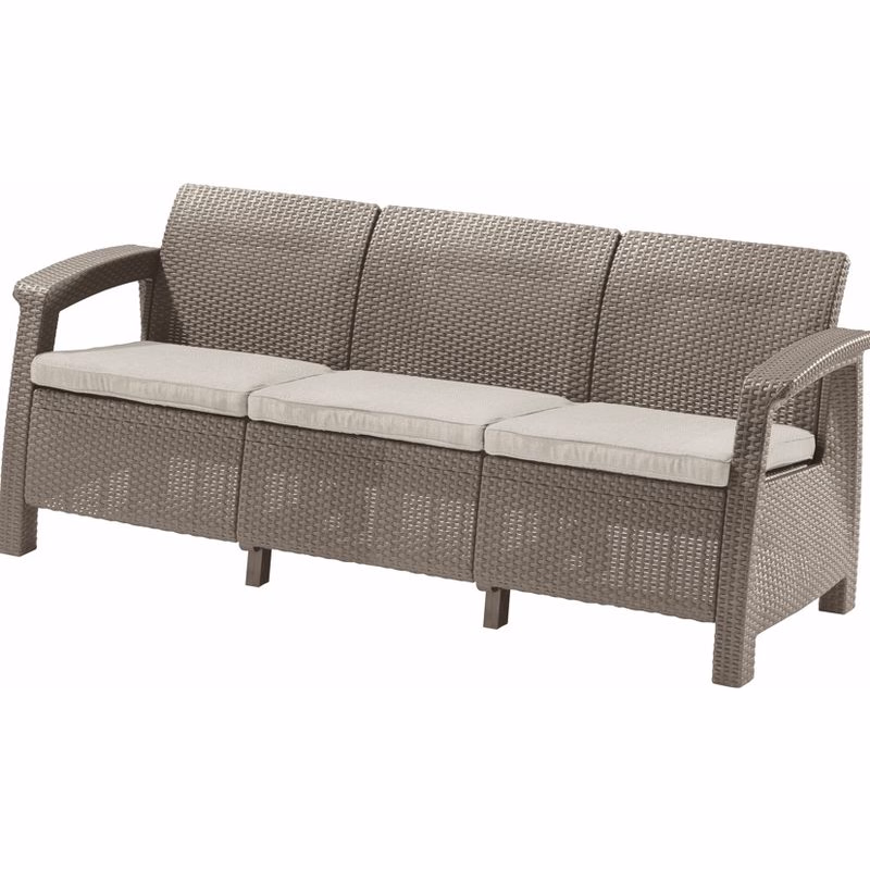 KETER Záhradná pohovka GREEK LOVE SEAT MAX | cappuccino
