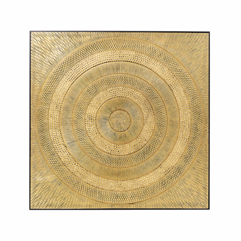 Circle obraz zlatý 120x120cm