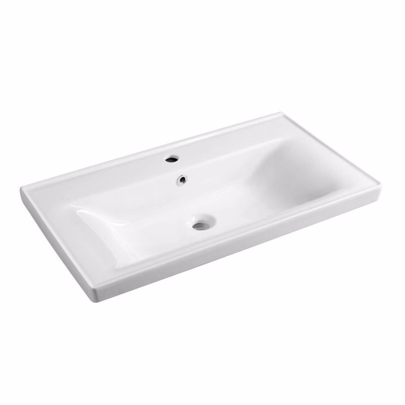 AQUALINE - SAVA 80 keramické umývadlo nábytkové 80x46cm, biela 2080