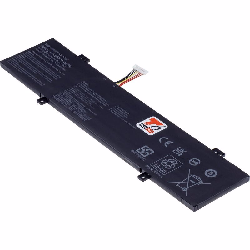Batéria T6 Power pre Asus VivoBook Flip 14 TP412UA, TP412FA, 3640mAh, 42Wh, 3cell, Li-poly
