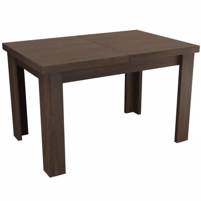 Rozkladací stôl malý Indianapolis 120/160x80cm tmavý jaseň