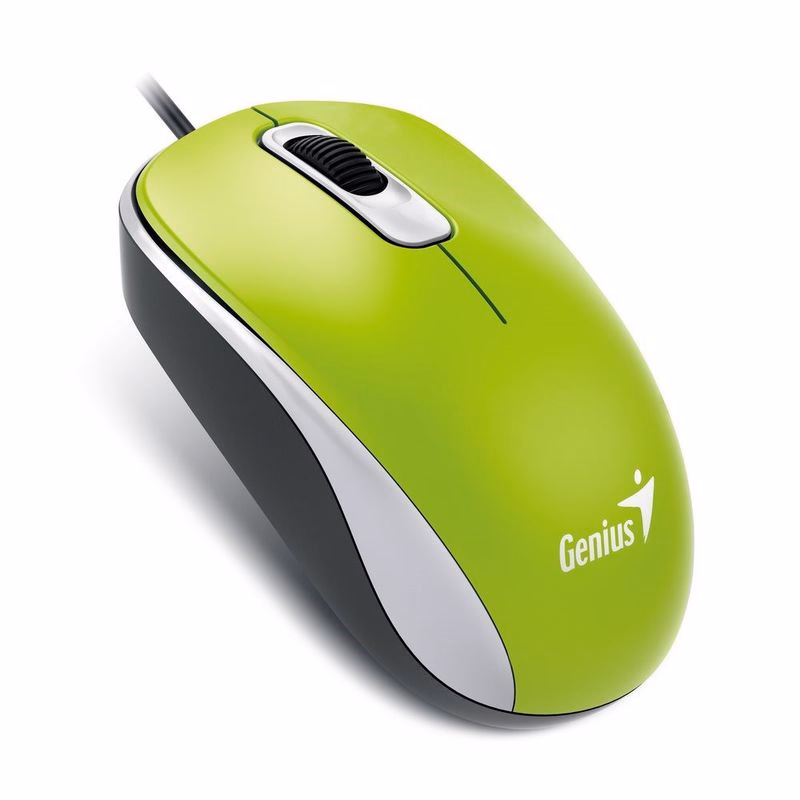 GENIUS myš DX-110, drôtová, 1000 dpi, USB, zelená