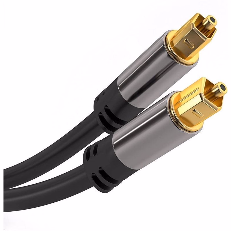 PremiumCord Kábel Toslink M/M, 6mm, 0, 5m, čierna