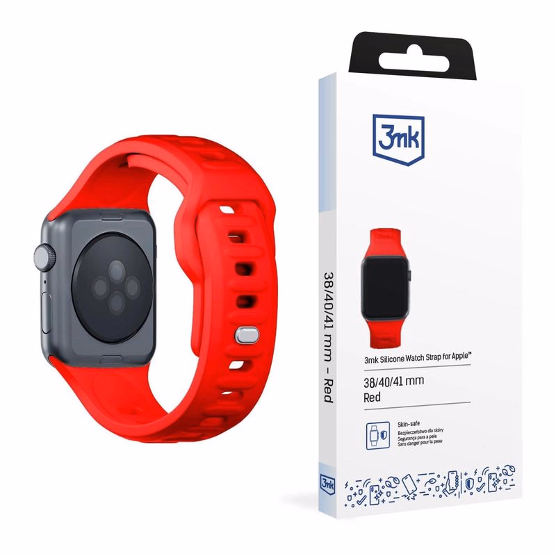 3mk remienok Watch Strap pre Apple 38/40/41 mm Red