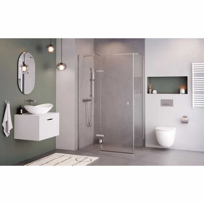 BESCO - Obdĺžnikový sprchovací kút PIXA - Rozmer A - 120, Rozmer B - 90, Smer zatváranie - Pravé (DX) BCPIXA1290OBDP