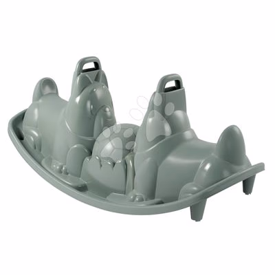 Hojdačka obojstranná s ergonomickými sedadlami Pes Green Dogs Rocker Life Smoby s držadlami zelená s UV filtrom od 18 mes