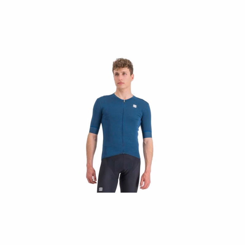 Pánsky cyklistický dres s krátkym rukávom SPORTFUL Monocrom jersey, blue sea