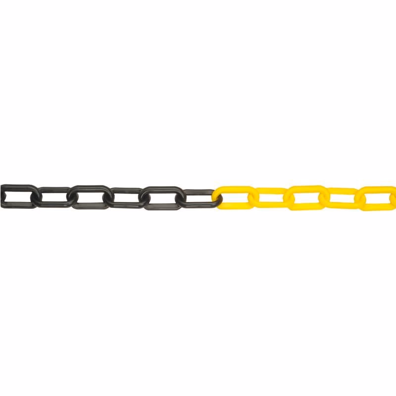 JSP Reťaz plast 6mm/25m čierna/žltá