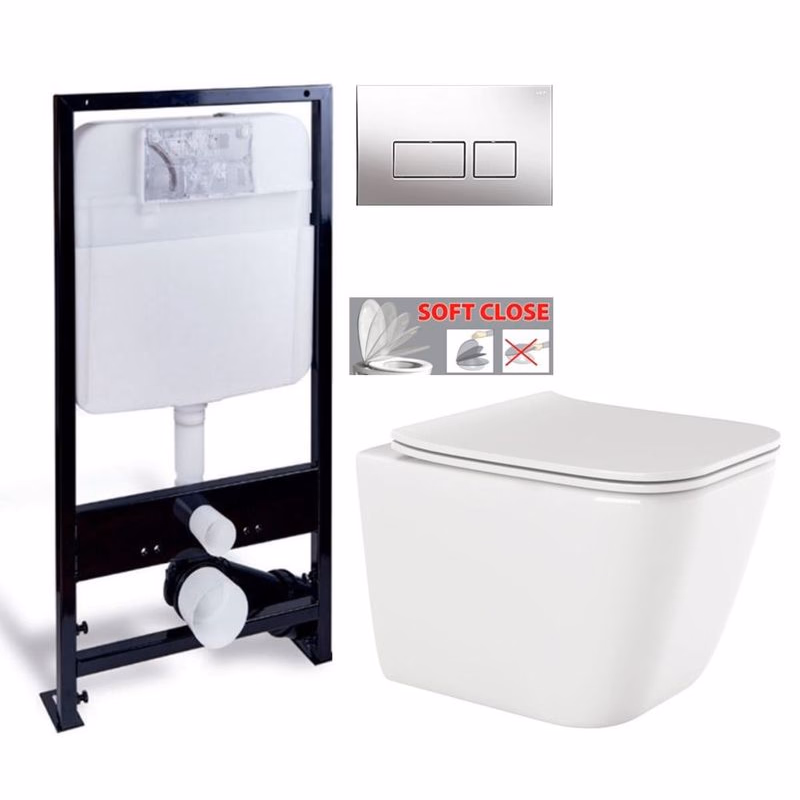 PRIM predstenový inštalačný systém s chrómovým tlačidlom 20/0041+ WC INVENA PAROS + SEDADLO PRIM_20/0026 41 RO1