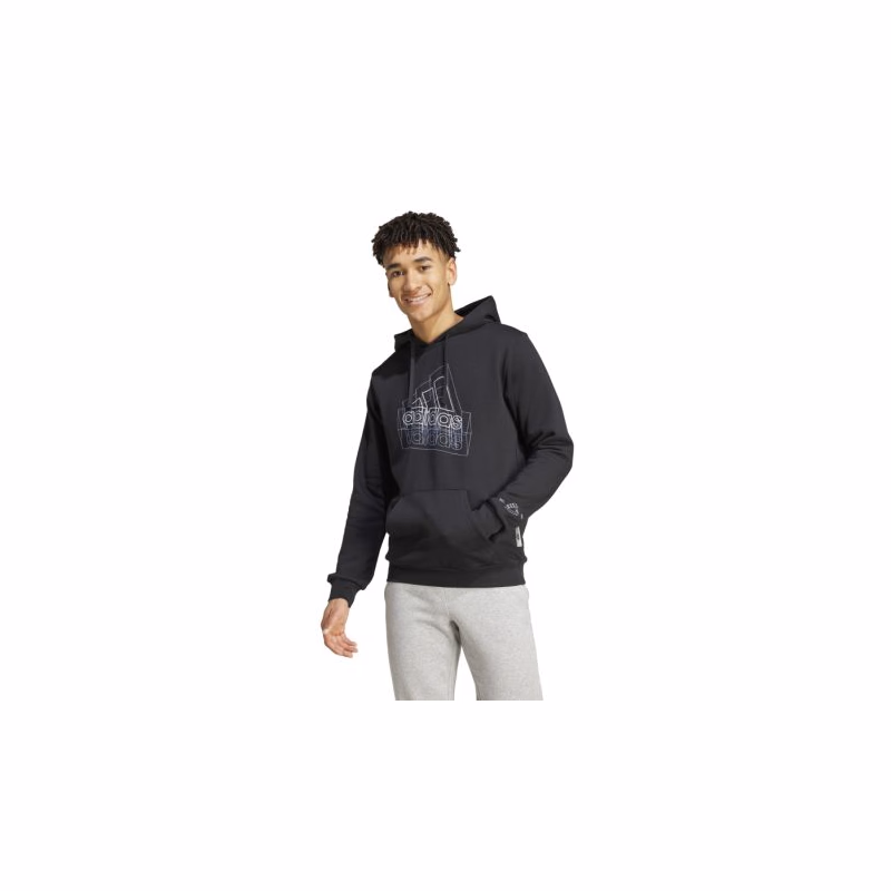 Pánska mikina s kapucňou ADIDAS M TECH BOS H-IW2636-Black