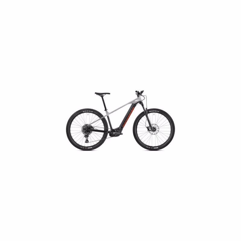 Horský elektrobicykel MONDRAKER Prime, black nimbus grey flame red