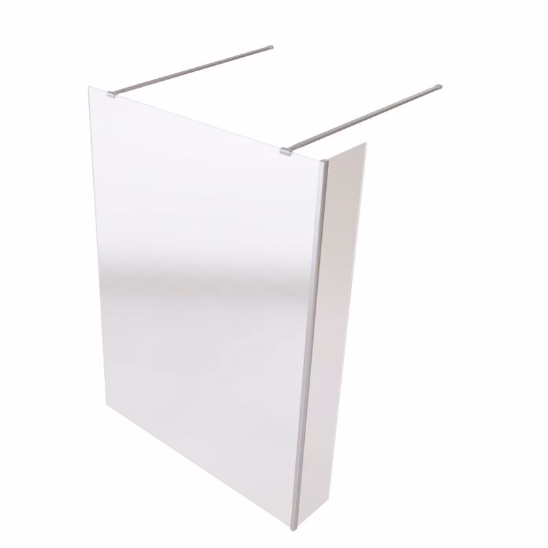 BESCO - Walk-in sprchovací kút AVEO DUE - Pevná stena - 30 cm, Rozmer A - 90 cm BCAVEODUE90+BCAVEO30