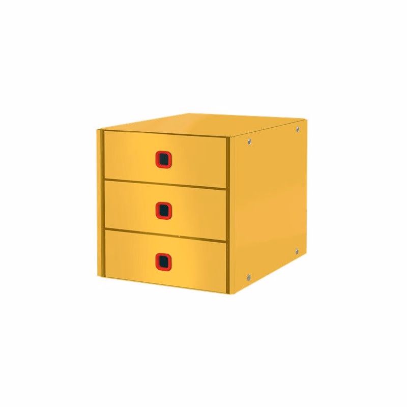 LEITZ Zásuvkový box Click&Store COSY, 3 zásuvky, teplá žltá