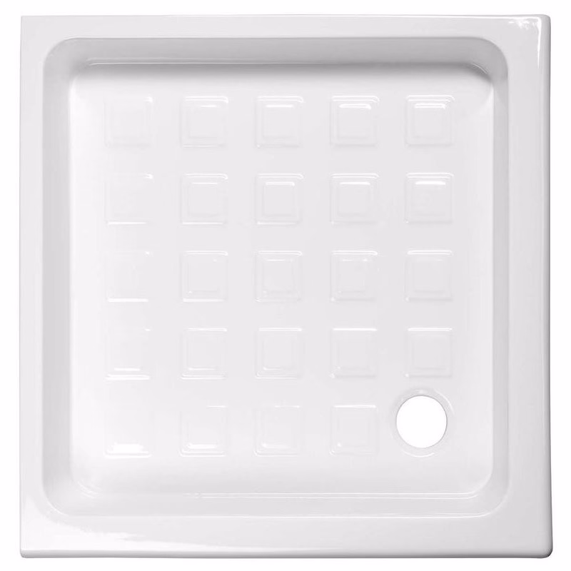 KERASAN - RETRO keramická sprchová vanička, štvorec 90x90x20cm, biela 133801