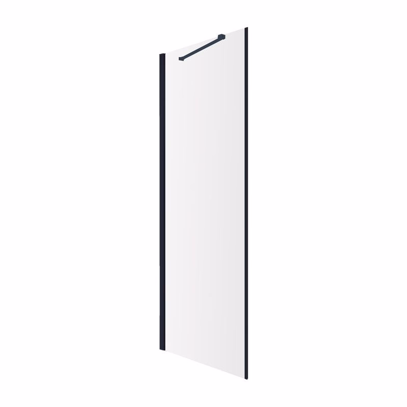 OMNIRES - MANHATTAN bočná stena, 80 cm čierna mat / transparent /BLMTR/ ADR80XBLTR