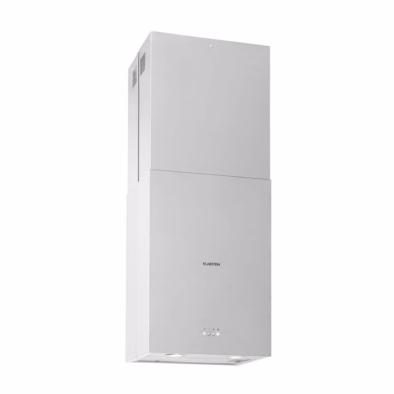Klarstein Structura, digestor, 41 cm, ostrovčekový, 624 m³/h, A, LED, nehrdzaejúca oceľ, strieborný