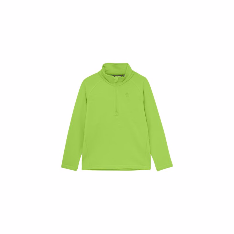 Juniorská lyžiarska flisová mikina COLOR KIDS Fleece Pulli - Stretch-741821.2144-Green Gecko