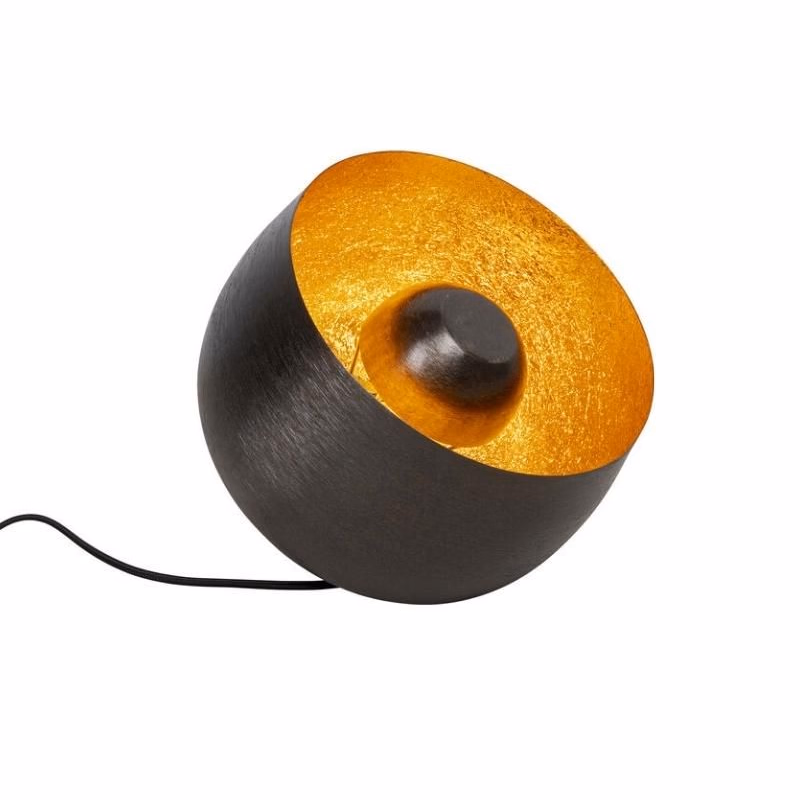 Apollon podlahová lampa čierna Ø28 cm