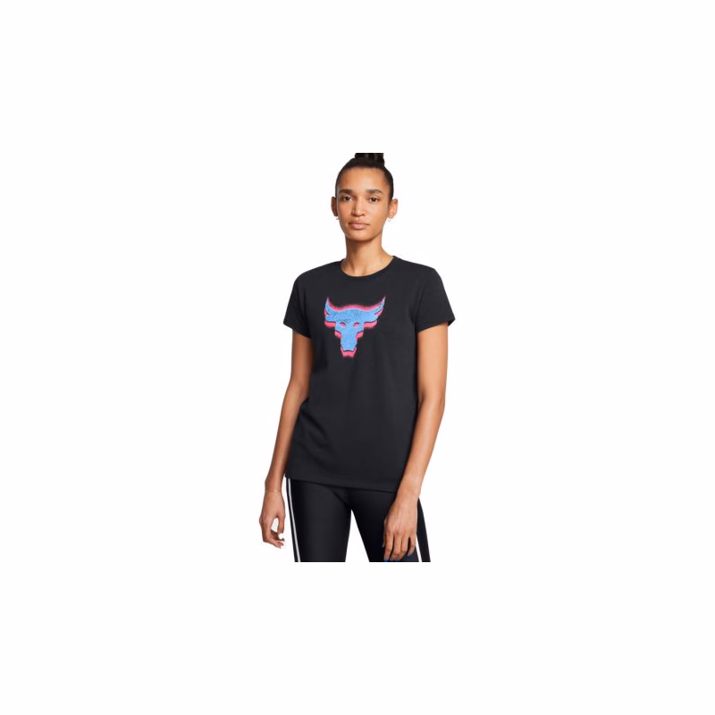 Dámske tričko s krátkym rukávom UNDER ARMOUR PROJECT ROCK PROJECT ROCK W Underground Core T-BLK