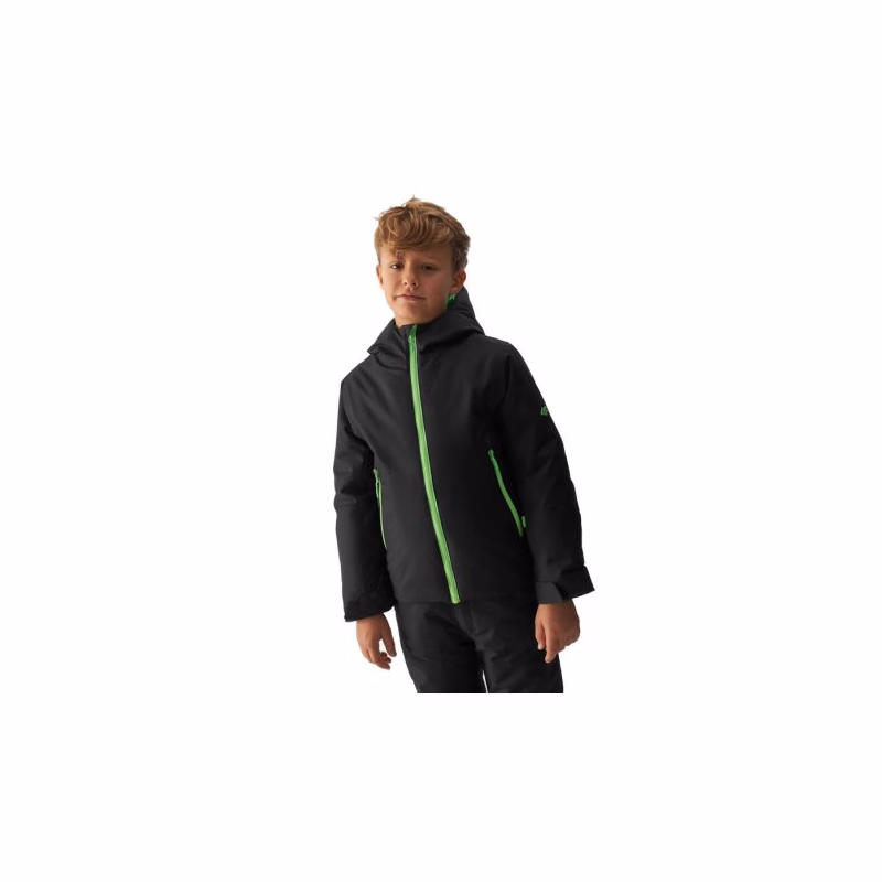 Chlapčenská lyžiarska bunda 4F JUNIOR TECHNICAL JACKET-JAW23TTJAM297-21S-BLACK