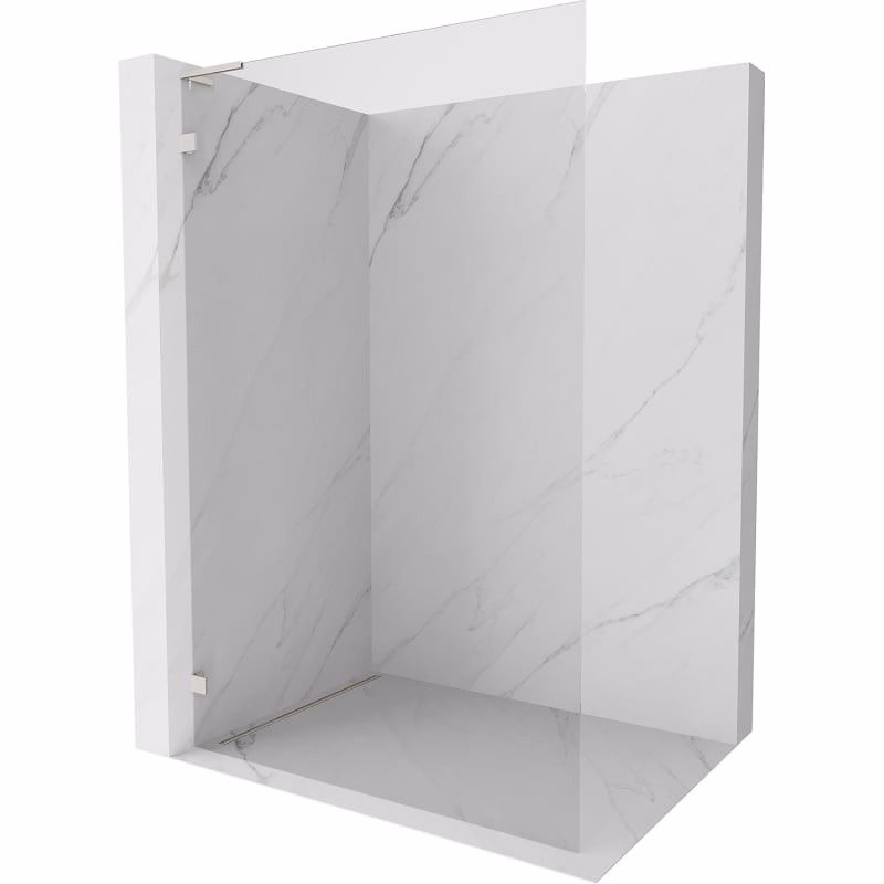 MEXEN/S - Lunar L Sprchová zástena WALK-IN ľavá 50 x 200, transparent 8 mm, nikel kartáčovaný 830L-050-000-97-00-L
