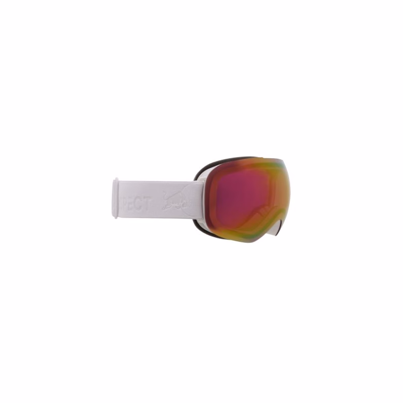 Lyžiarske okuliare RED BULL SPECT BENT-07RO2, white red with purple mirror