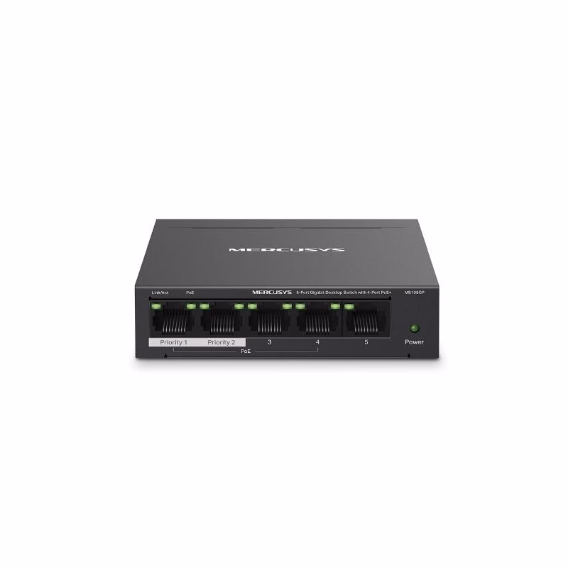 Mercusys MS105GP 5xGb destop switch 4xPoE+