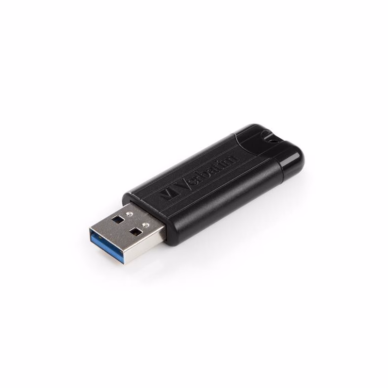 VERBATIM Flash Disk PinStripe USB 3.0, 32GB - čierna
