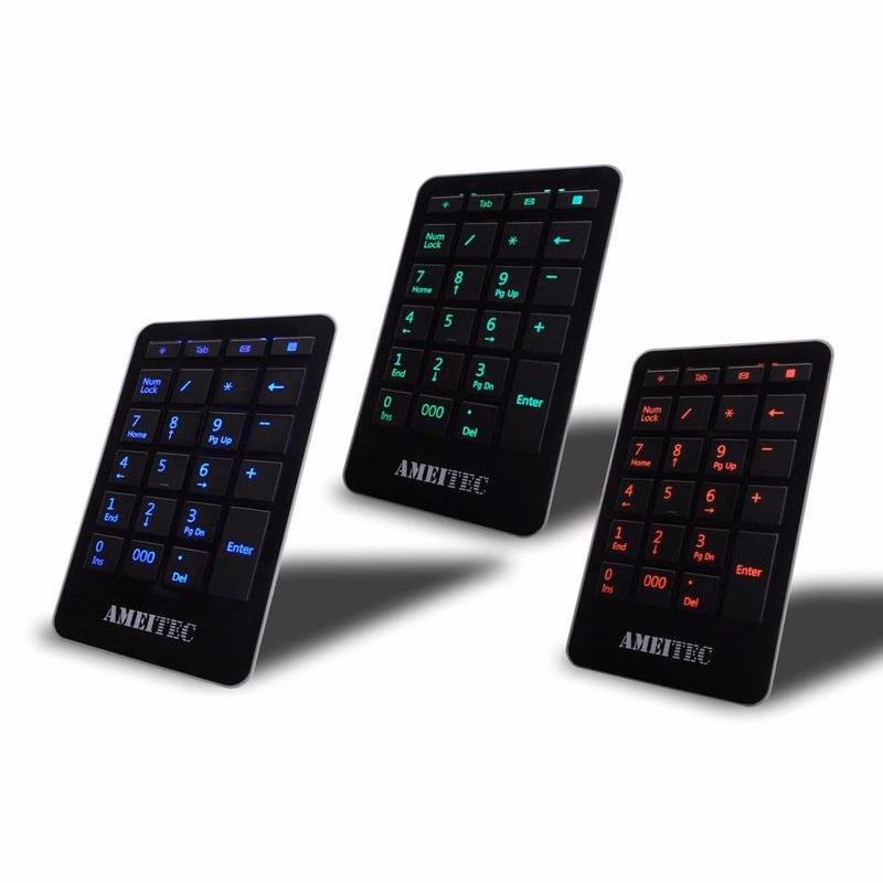 AMEI klávesnica AM-KN101G Professional Letter Green Illuminated digitálny kľúč
