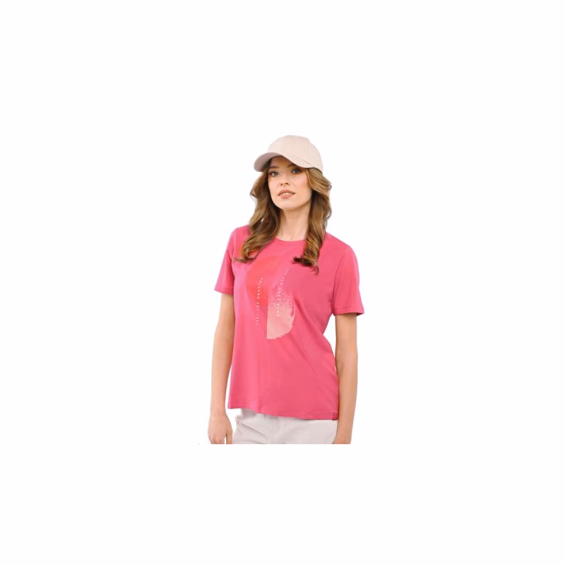 Dámske tričko s krátkym rukávom VOLCANO T-LASH-401-PINK